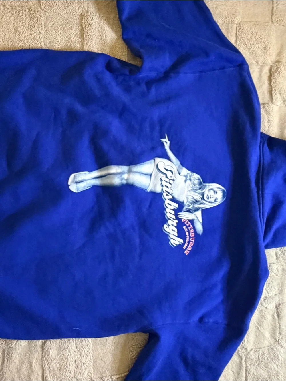 Sabrina Carpenter Pittsburgh exclusive blue hoodie XL official merch